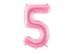 Picture of FOIL BALLOON NUMBER 5 PASTEL PINK 34 INCH